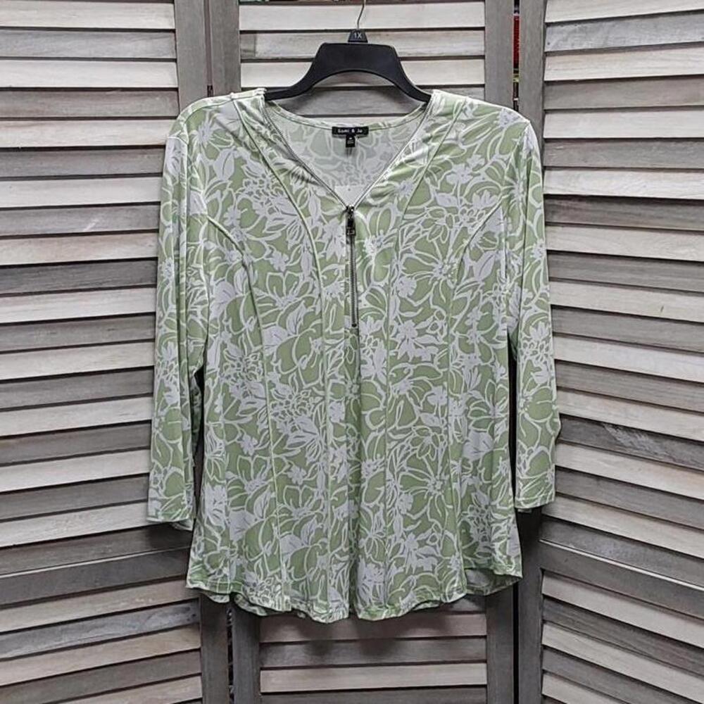 Stylish Floral Print Tunic Top | Sami & Jo | X Large